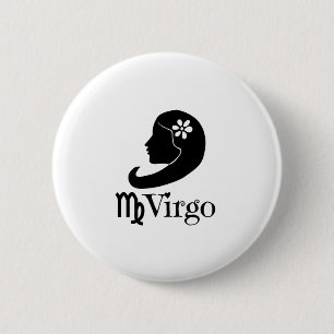 Virgo - virgins 6 cm round badge