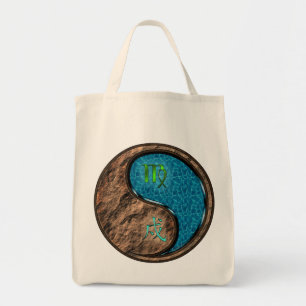 Virgo & Water Dog Tote Bag