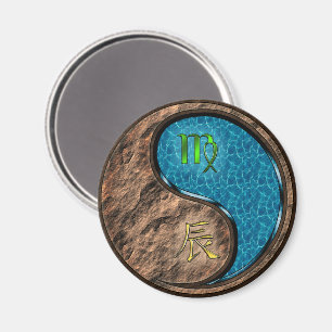 Virgo & Water Dragon Magnet