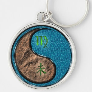 Virgo & Water Goat Key Ring