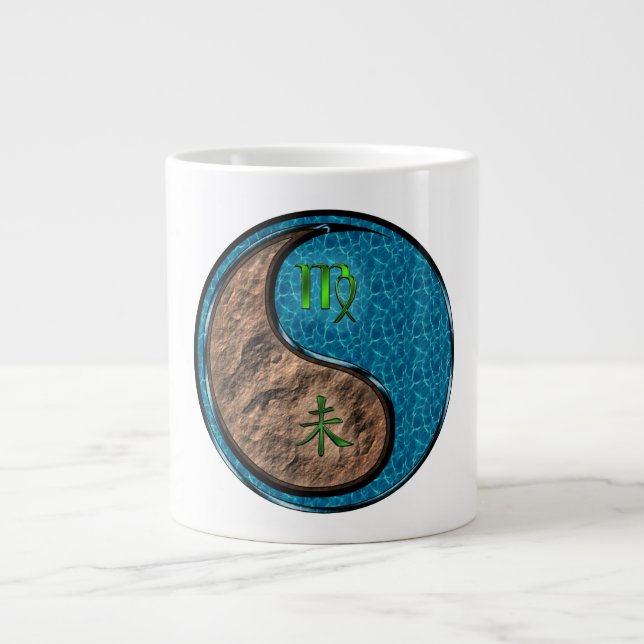 Virgo & Water Goat Large Coffee Mug (Front)