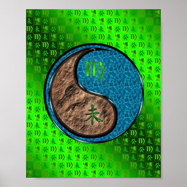 Virgo & Water Goat Poster (Front)