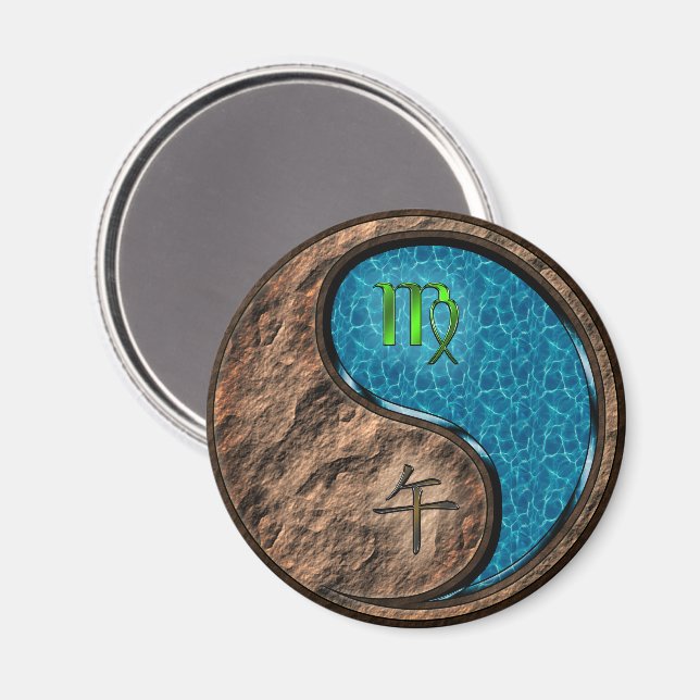 Virgo & Water Horse Magnet (Front/Back)