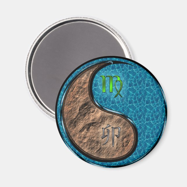 Virgo & Water Rabbit Magnet (Front/Back)