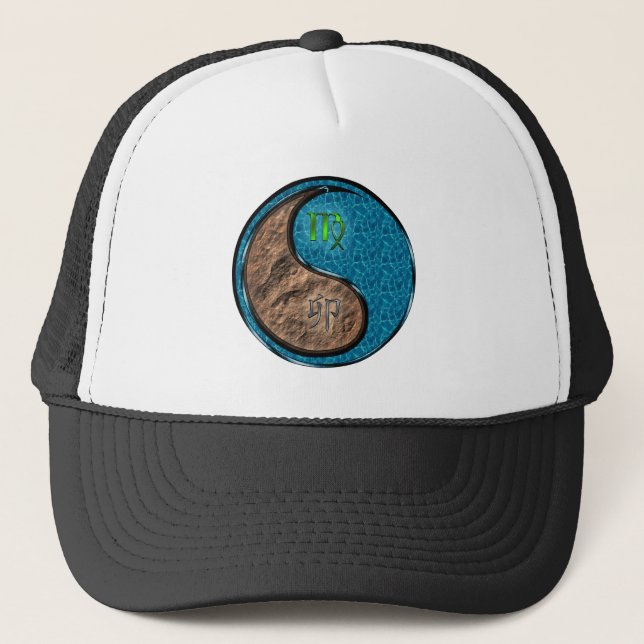 Virgo & Water Rabbit Trucker Hat (Front)