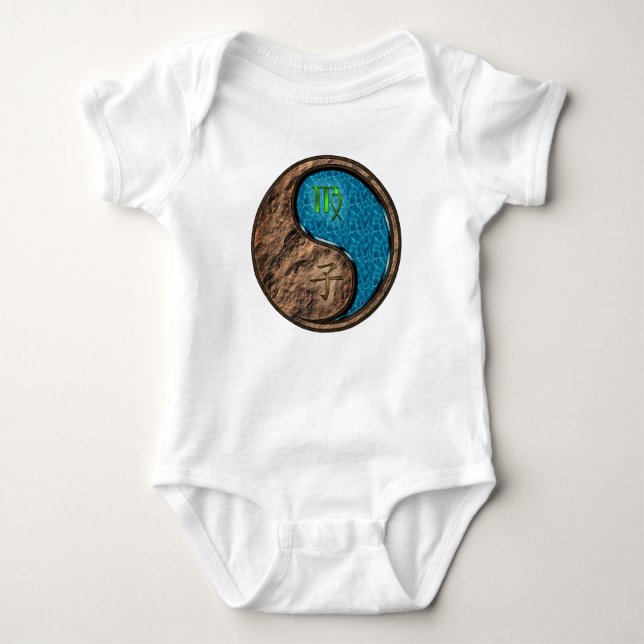 Virgo & Water Rat Baby Bodysuit (Front)