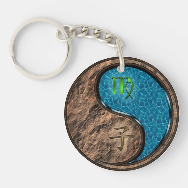 Virgo & Water Rat Key Ring (Front)