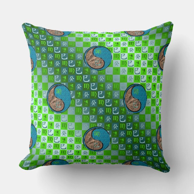 Virgo & Water Snake Cushion (Front)