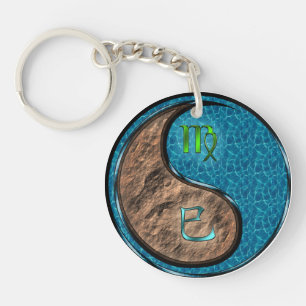 Virgo & Water Snake Key Ring