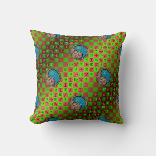 Virgo & Water Tiger Cushion (Front)
