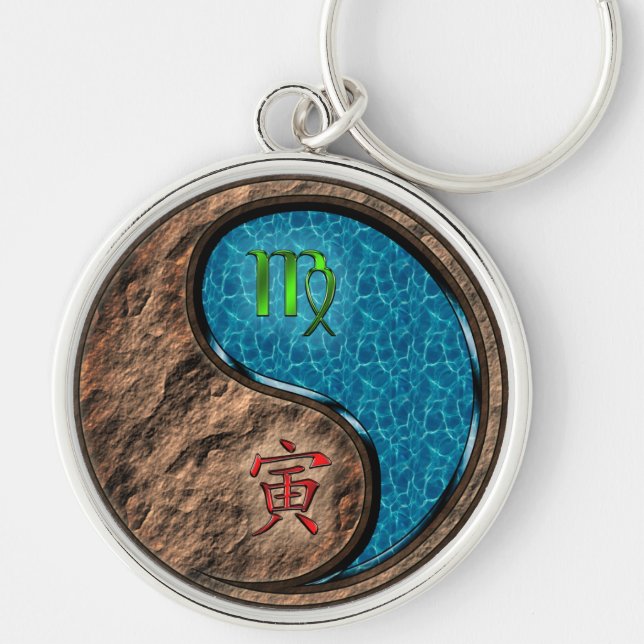 Virgo & Water Tiger Key Ring (Front)