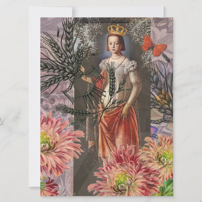 Virgo Woman Portrait Antique Colourful Rich (Front)