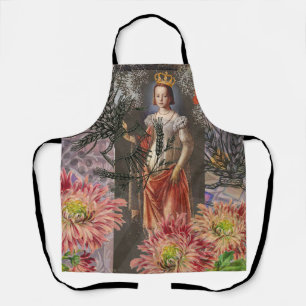 Virgo Woman Portrait Antique Colourful Rich Apron