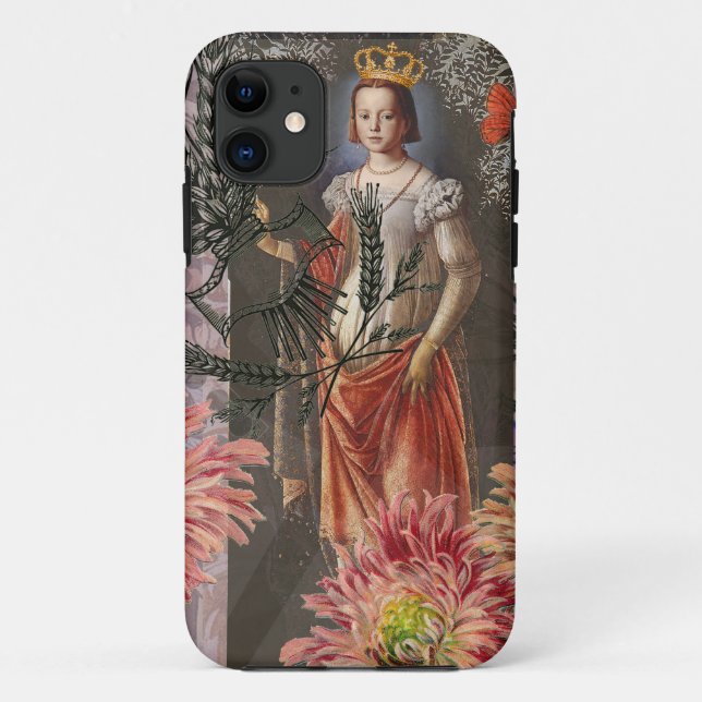 Virgo Woman Portrait Antique Colourful Rich Case-Mate iPhone Case (Back)