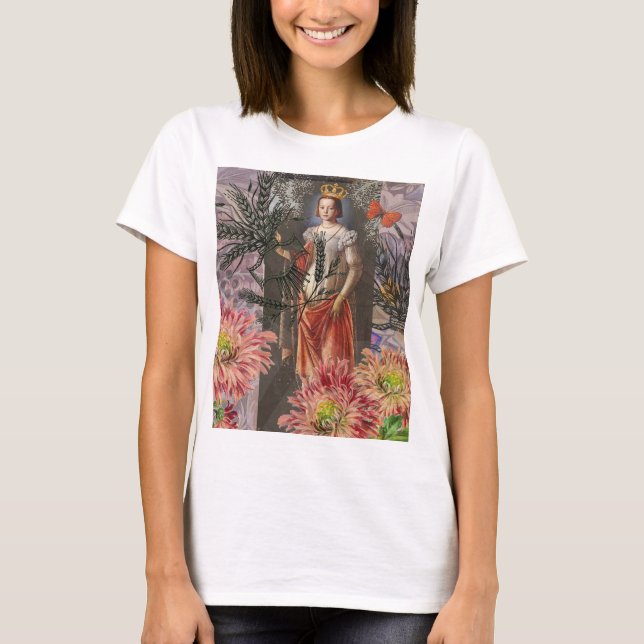 Virgo Woman Portrait Antique Colourful Rich T-Shirt (Front)