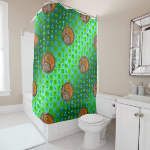 Virgo & Wood Dog Shower Curtain