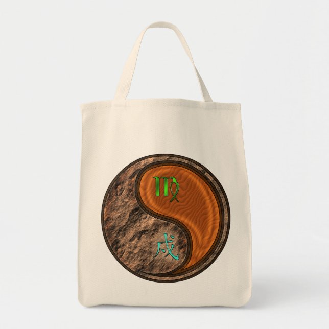 Virgo & Wood Dog Tote Bag (Front)