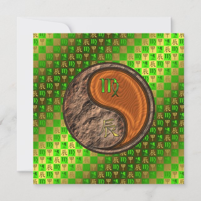 Virgo & Wood Dragon Card (Front)