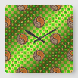 Virgo & Wood Dragon Wall Clock