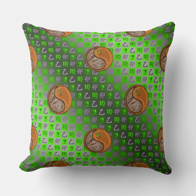 Virgo & Wood Rabbit Cushion (Front)