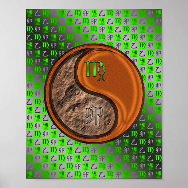 Virgo & Wood Rabbit Poster (Front)