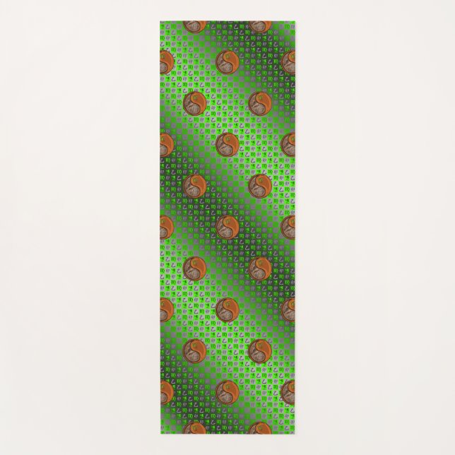 Virgo & Wood Rabbit Yoga Mat (Front)