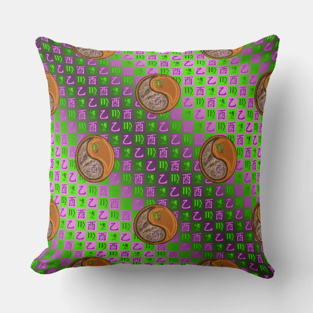 Virgo & Wood Rooster Cushion (Front)