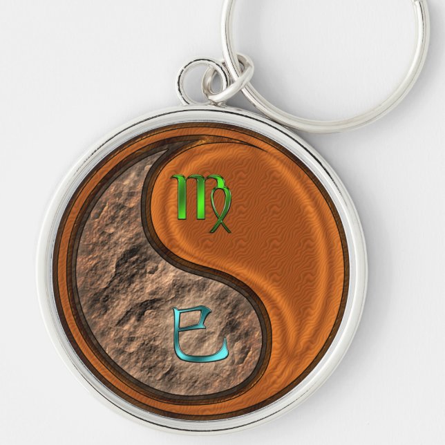 Virgo & Wood Snake Key Ring (Front)