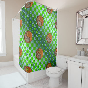 Virgo & Wood Snake Shower Curtain