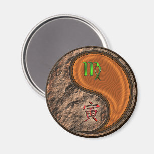 Virgo & Wood Tiger Magnet