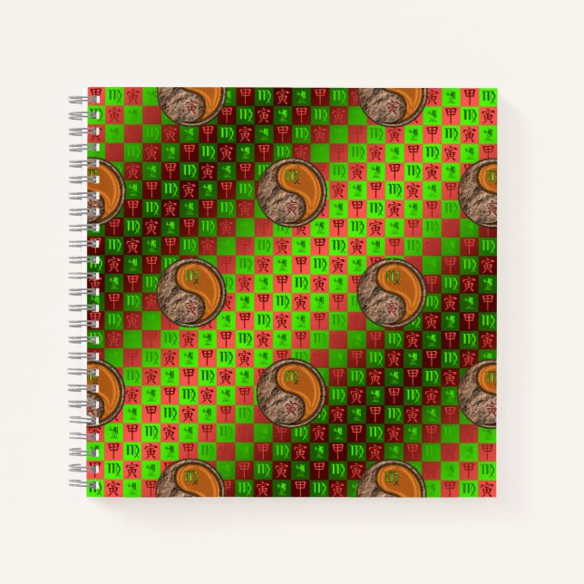 Virgo & Wood Tiger Notebook (Front)