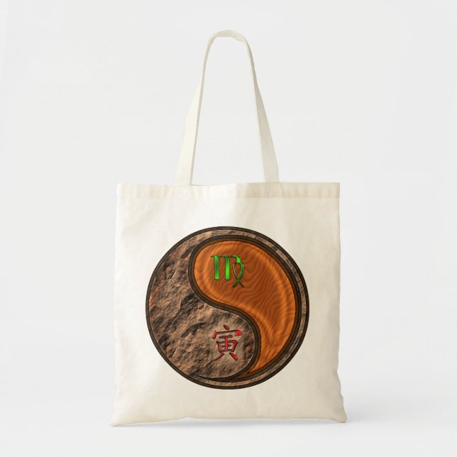 Virgo & Wood Tiger Tote Bag (Front)