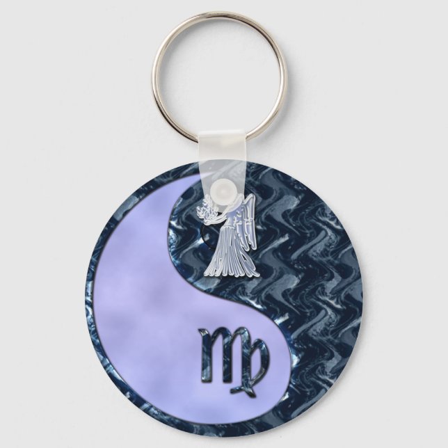 Virgo Yin Yang Key Ring (Front)