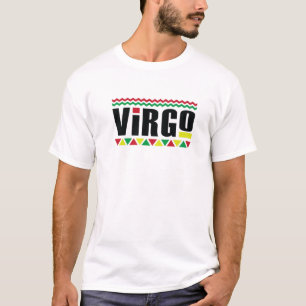 Virgo Zodiac Afro African Style Retro Vintage Astr T-Shirt