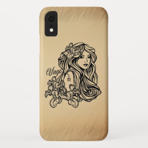 Virgo Zodiac Antique Look iPhone XR Case