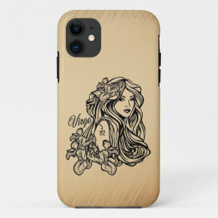 Virgo Zodiac Antique Look iPhone 11 Case