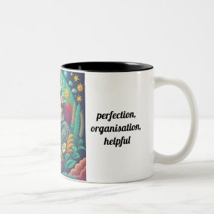 Virgo - Zodiac Art Two-Tone Coffee Mug