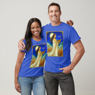 Virgo Zodiac Beauty Under a Night Sky T-Shirt