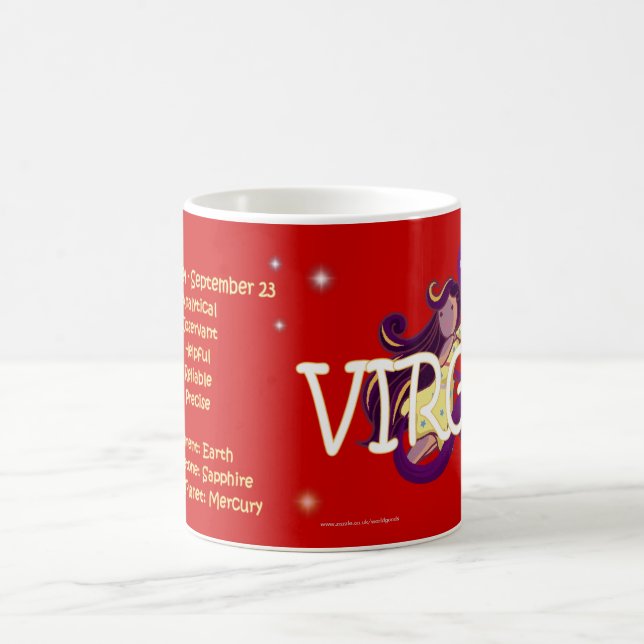 Virgo zodiac character coffee mug (Center)