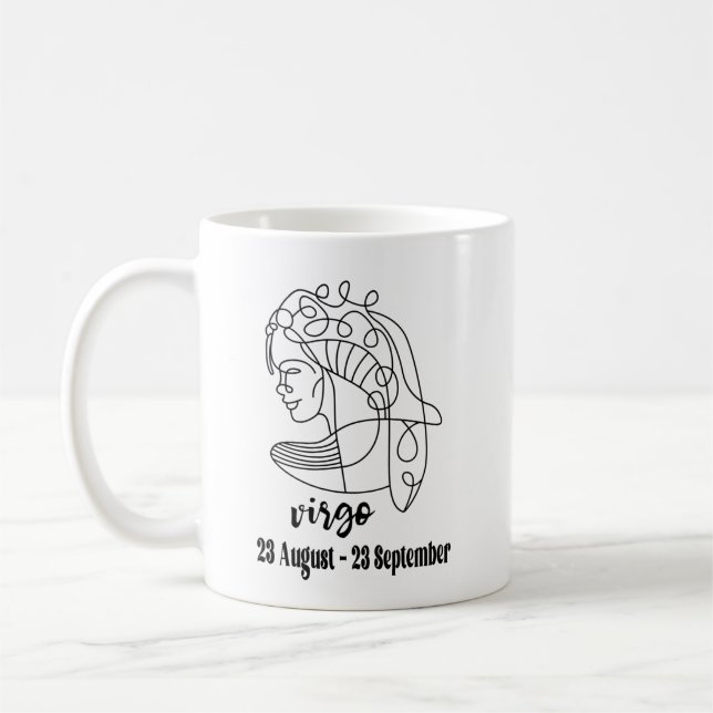 Virgo, Zodiac Coffee Mug (Left)