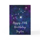 Virgo Zodiac Constellation Happy Birthday