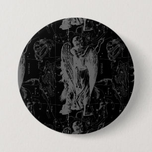 Virgo Zodiac Constellation Hevelius 1690 7.5 Cm Round Badge