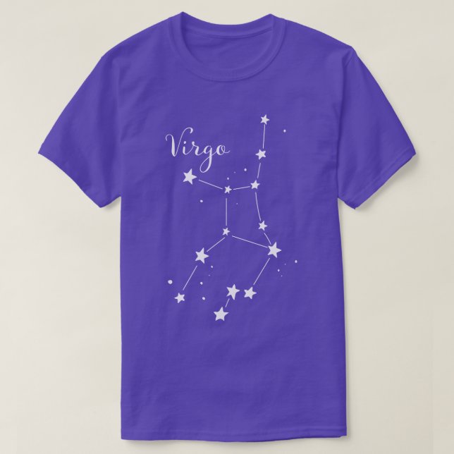 Virgo Zodiac Constellation T-shirt (Design Front)