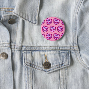 Virgo Zodiac Coquette Heart Birthday Cake 6 Cm Round Badge