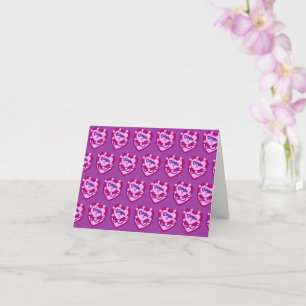 Virgo Zodiac Coquette Heart Birthday Cake Card