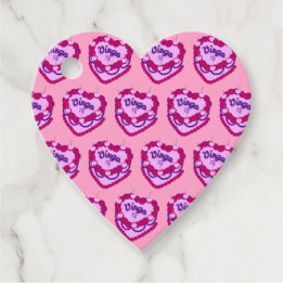 Virgo Zodiac Coquette Heart Birthday Cake Favour Tags