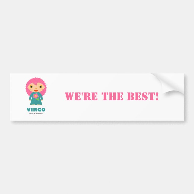 Virgo Zodiac for Kids Bumper Sticker (Front)