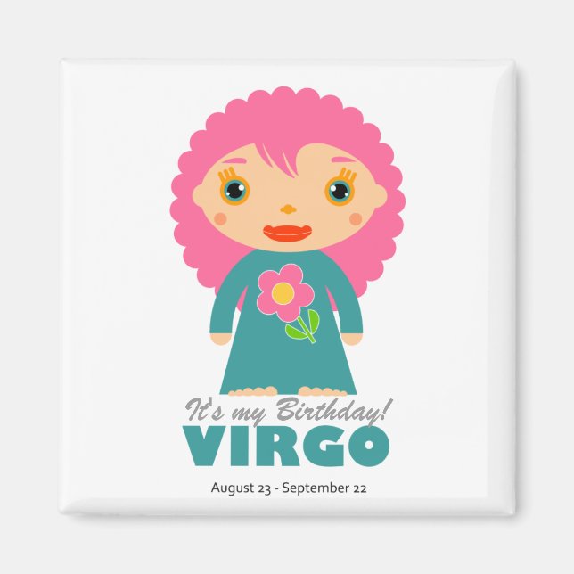 Virgo Zodiac for Kids Magnet (Front)