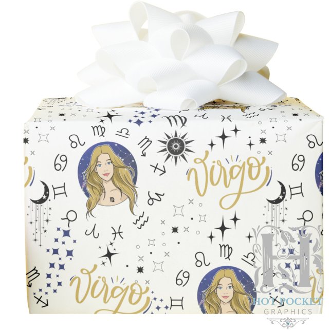 Virgo Zodiac Gift Wrapping Paper (Creator Uploaded)