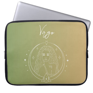 Virgo zodiac horoscope star sign gradient laptop sleeve